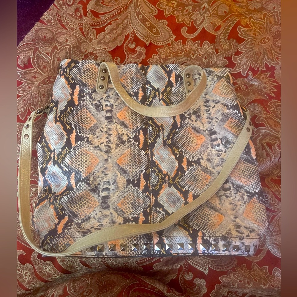 Elliot Lucca Python Leather Bag - image 1